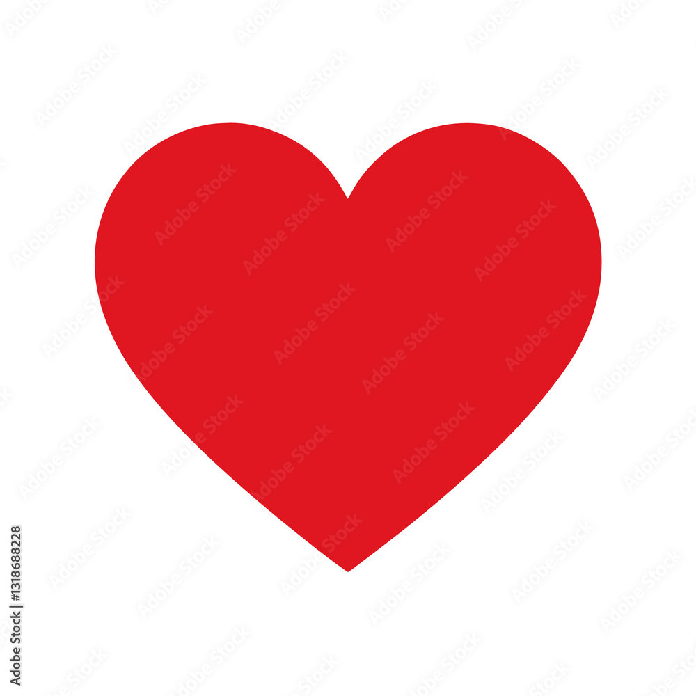 red heart isolated on white red heart isolated on white