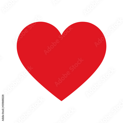 red heart isolated on white Free Download red heart isolated on white - GFXLoad