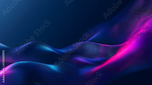 Abstract technology particles mesh background
