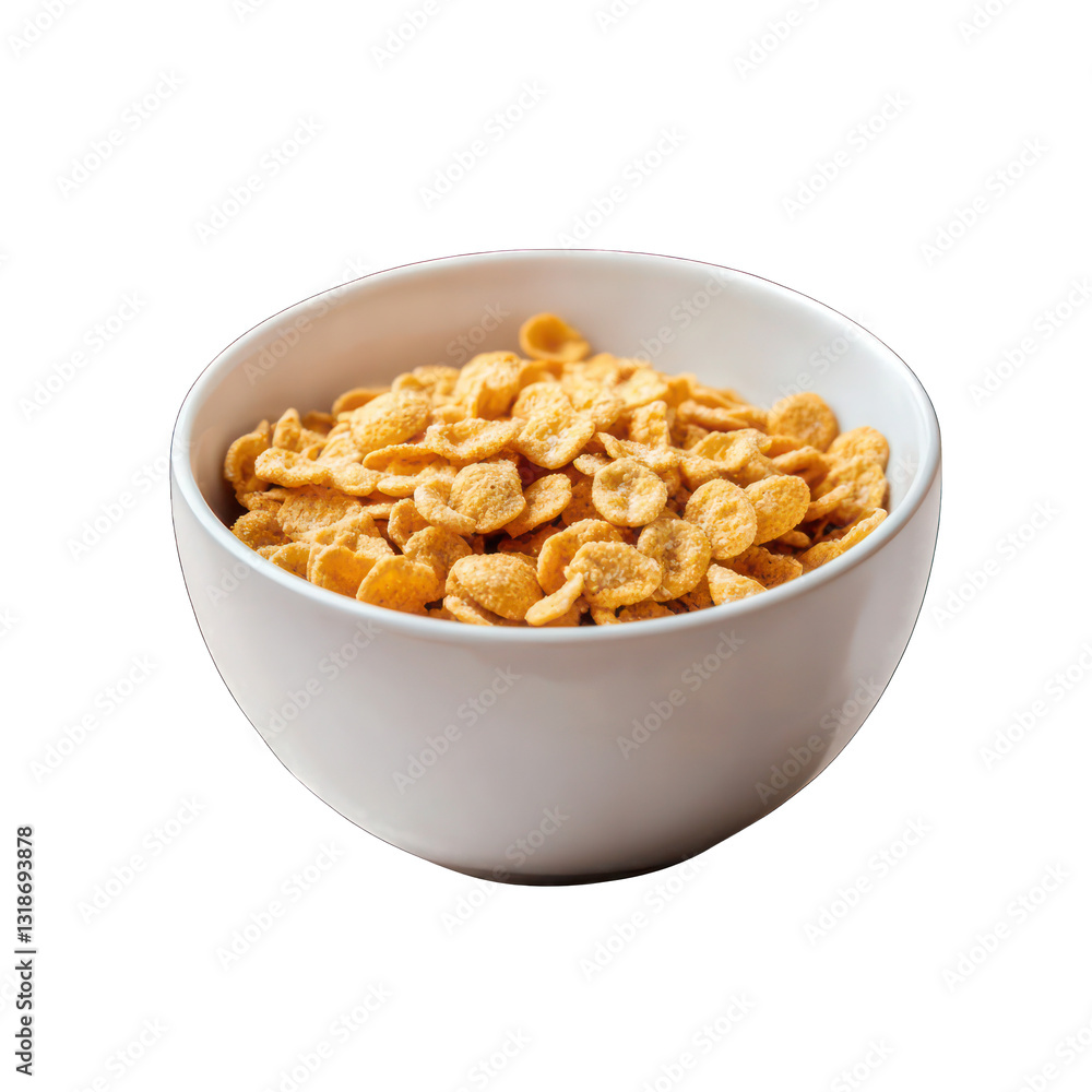 Bowl of cereal with milk isolated on transparent background. Bowl of cereal with milk isolated on transparent background.