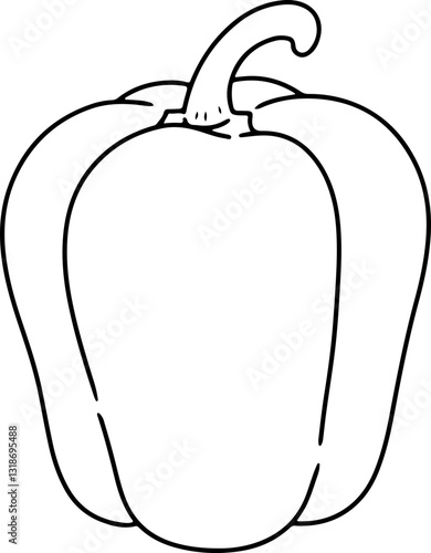 bell pepper cartoon doodle