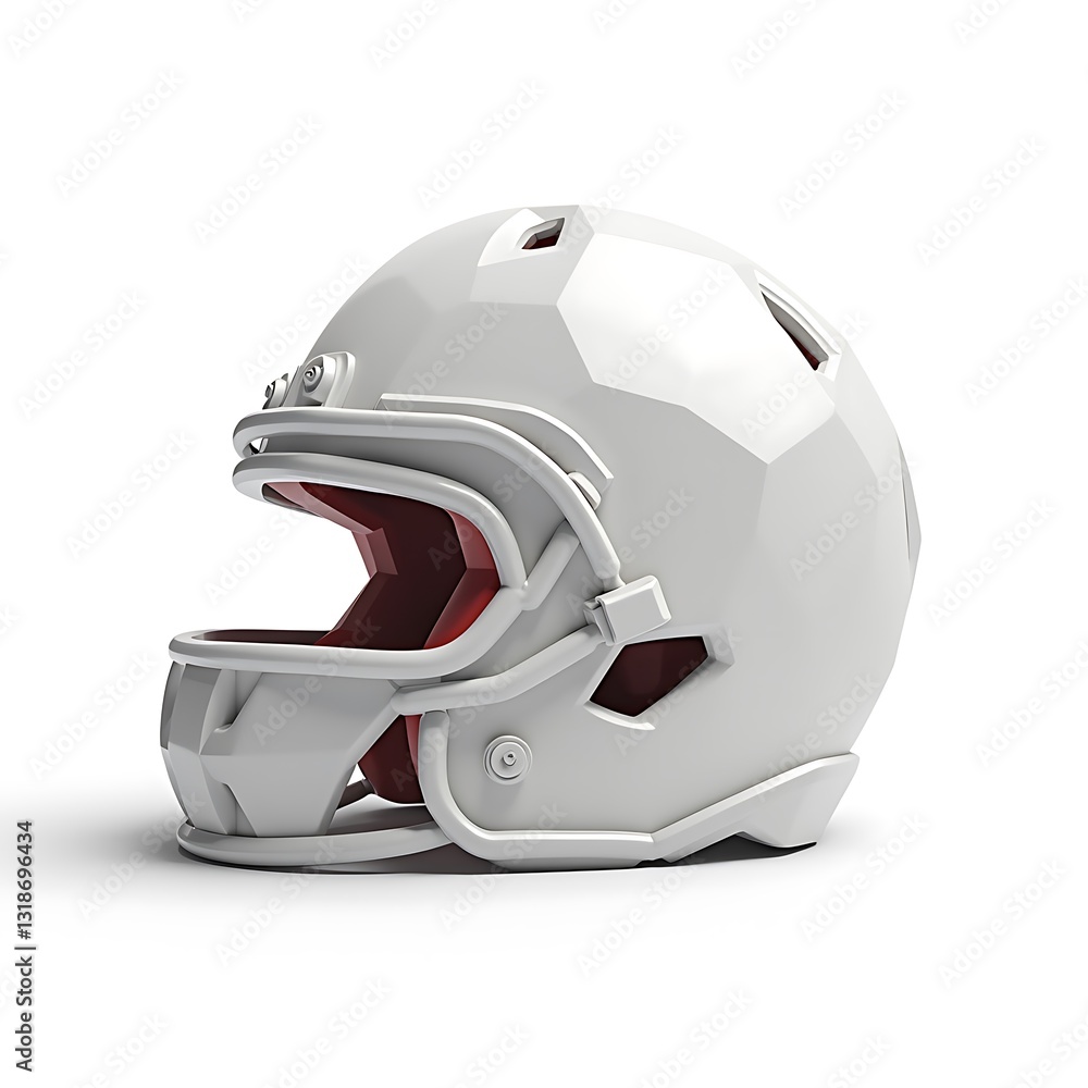 Fototapeta premium 3D Football Helmet with glossy finish