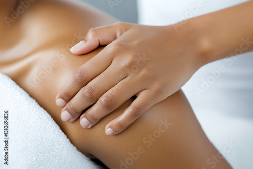 Wallpaper Mural Physical Therapy, Relaxing massage on a shoulder with a soothing touch. Torontodigital.ca