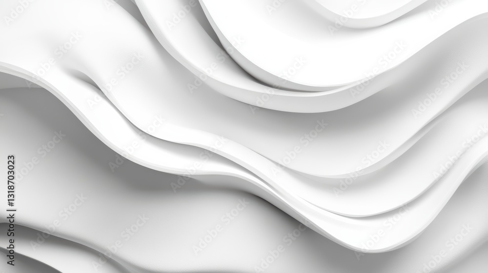Abstract White Waves Abstract White Waves