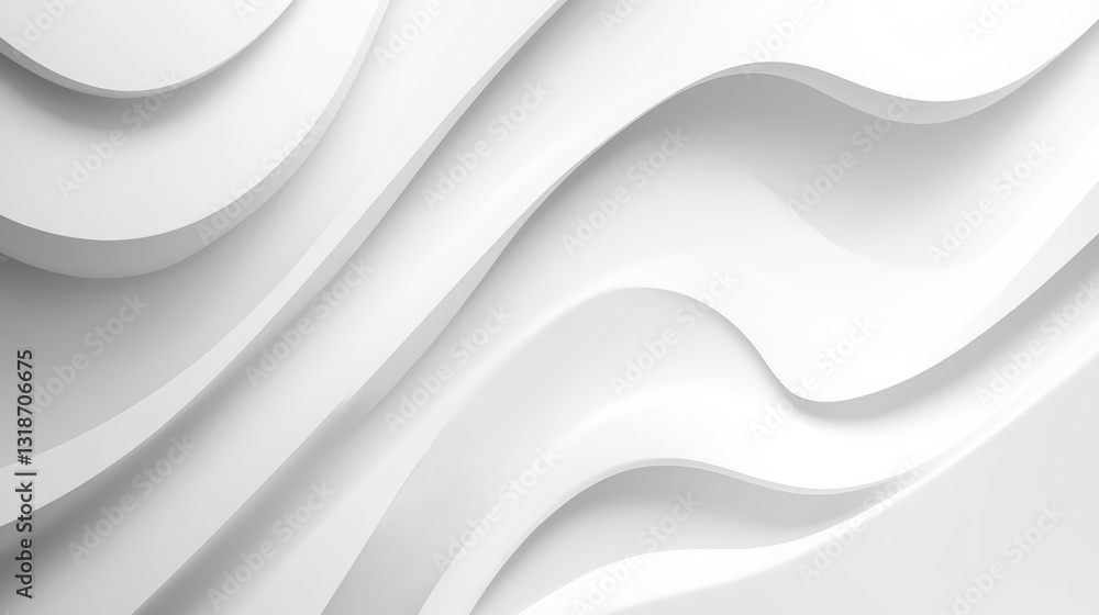 Abstract white curves and waves Abstract white curves and waves