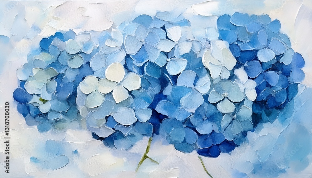 紫陽花の花 紫陽花の花
