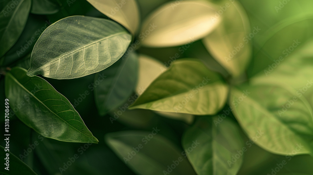 Obraz premium Forest Green to Light Lime Gradient, Natural and Earthy