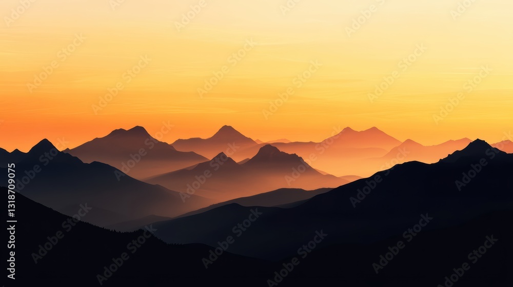 Golden Hour Mountain Majesty Golden Hour Mountain Majesty