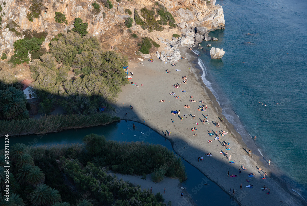 Preveli Beach and Preveli Palm Forest