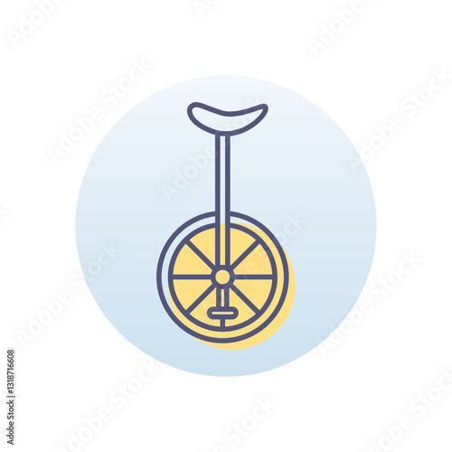 Unicycle Vector icon