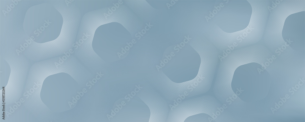 Abstract hexagon lines on gray background. Geometric stripe line art modern design. vector illustration Abstract hexagon lines on gray background. Geometric stripe line art modern design. vector illustration