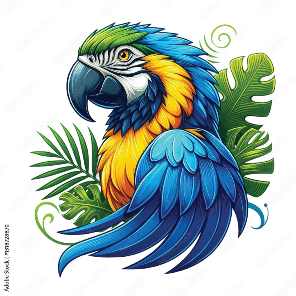 Obraz premium blue and yellow macaw