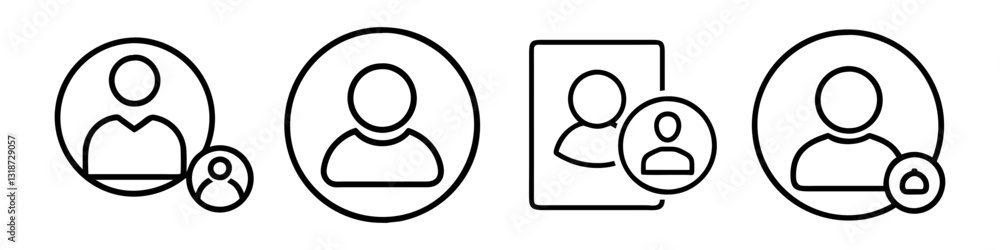 profile icon, profile line art - simple line art of profile, perfect for profile logos and icons profile icon, profile line art - simple line art of profile, perfect for profile logos and icons