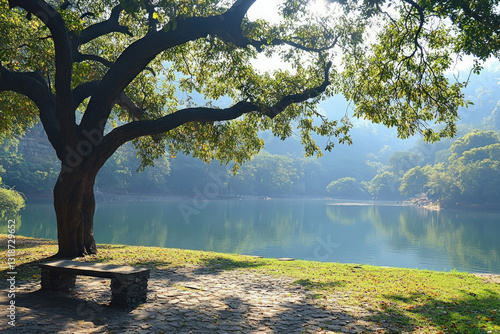A serene view of Sukhna Lak...