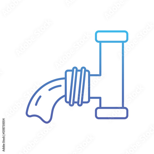 Waterpipe   Vector icon