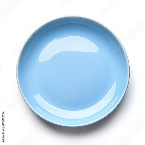 blue plate isolated