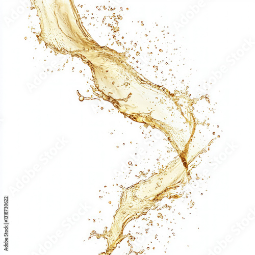 oil splash isolated