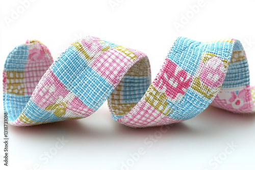 A decorative spring ribbon,...