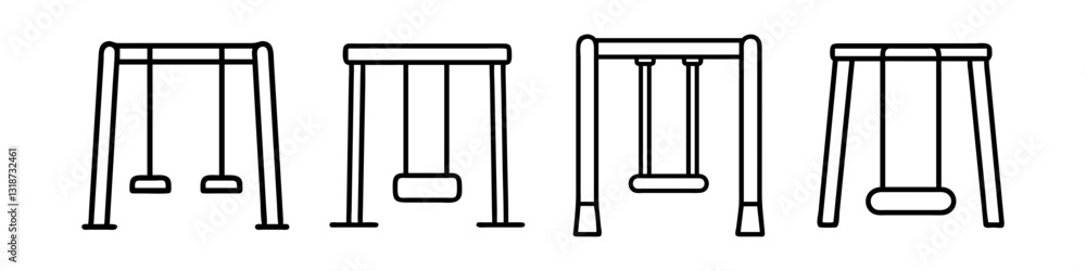 swing icon, swing line art - simple line art of swing, perfect for swing logos and icons swing icon, swing line art - simple line art of swing, perfect for swing logos and icons