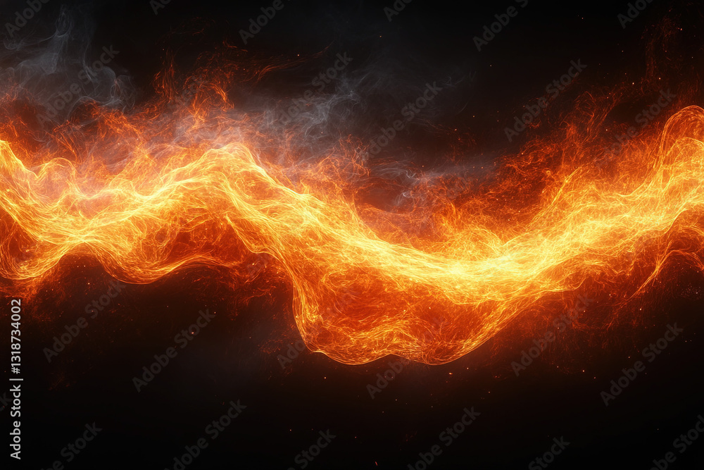 A fiery scene on a black background, dramatic and intense, design theme. A fiery scene on a black background, dramatic and intense, design theme.