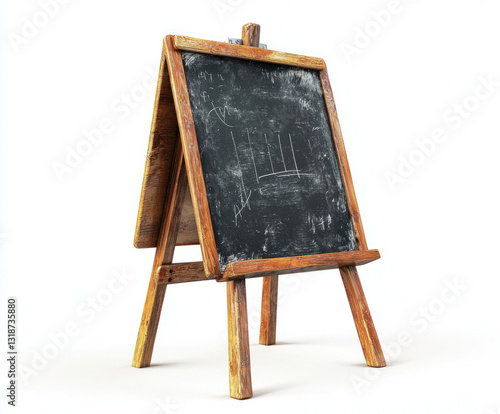 school blackboard isolated