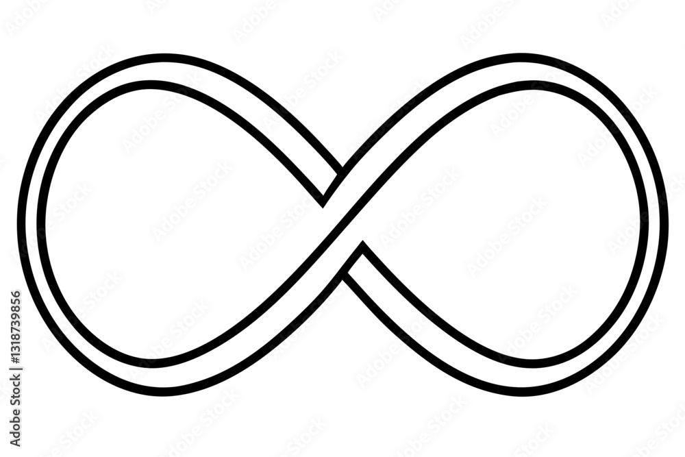 Infinity & Heart Line Art Vector Infinity & Heart Line Art Vector