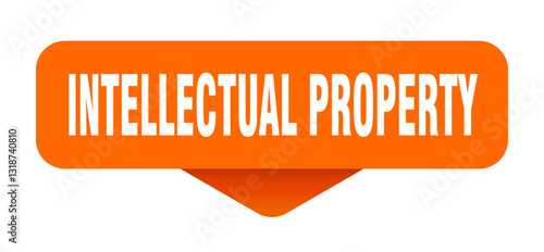 intellectual property sticker. intellectual property sign on transparent background