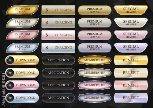 Button Banner Set 014