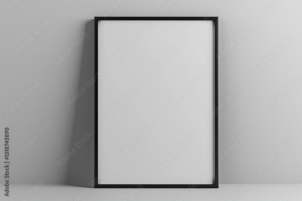 Flawless Image of White Frame with Black Edging Flawless Image of White Frame with Black Edging