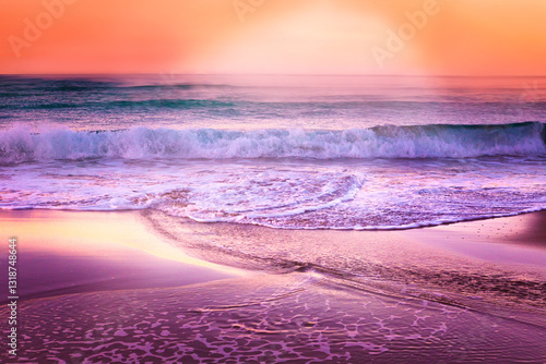 Fototapeta Naklejka Na Ścianę i Meble -  wonderful summer view, awesome nature scene in Greece, Corfu, Santa barbara beach