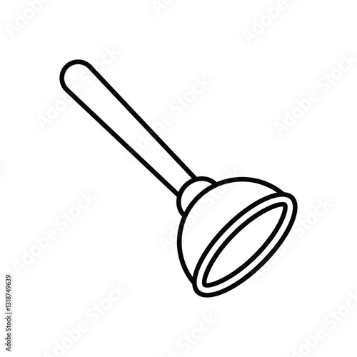 Plunger  Vector icon