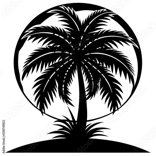 tree silhouettes with white background