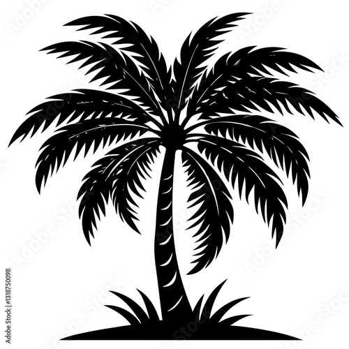 tree silhouettes with white background