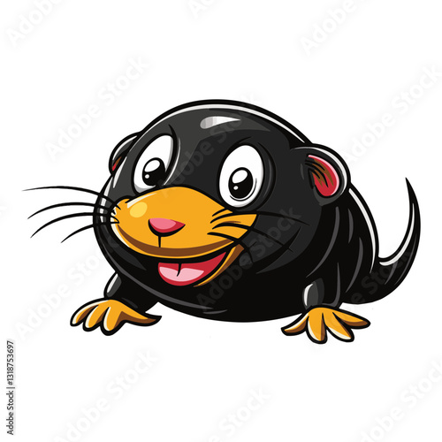 Mole cartoon vector illustration 