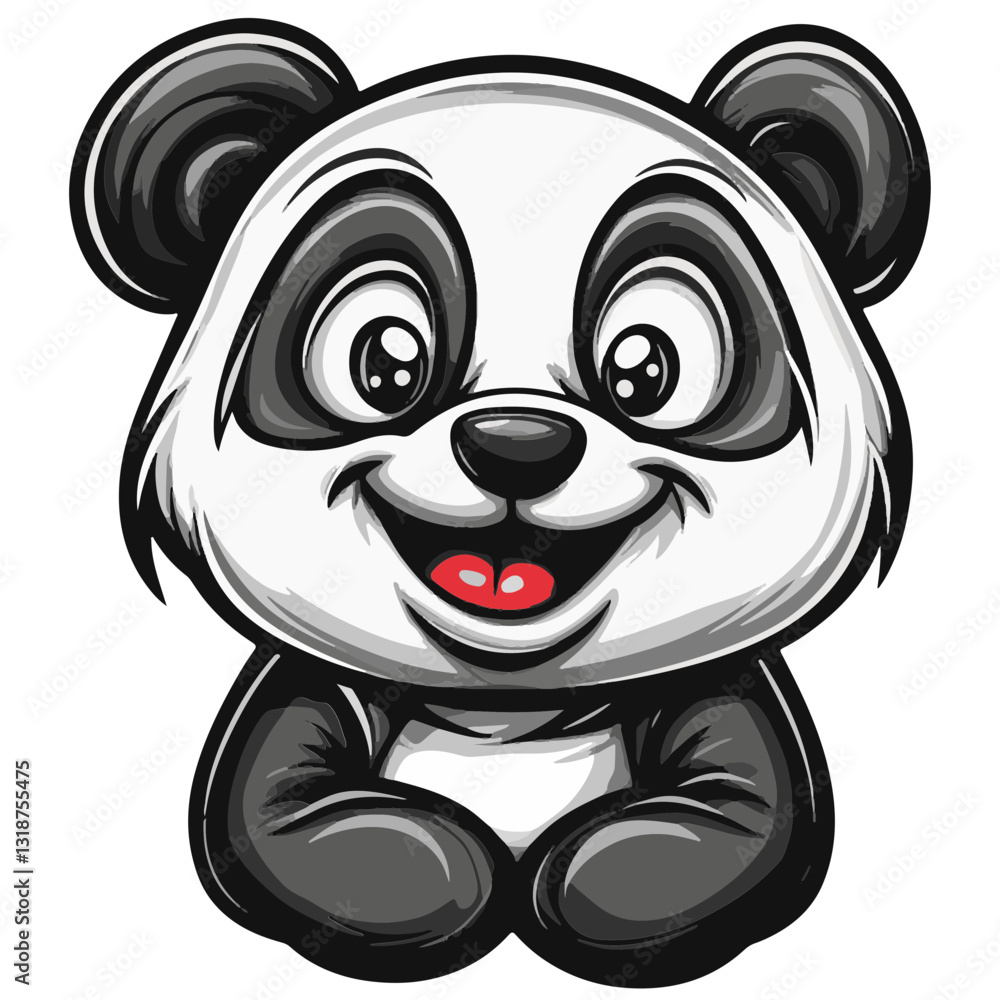 Fototapeta premium Panda cartoon vector illustration 