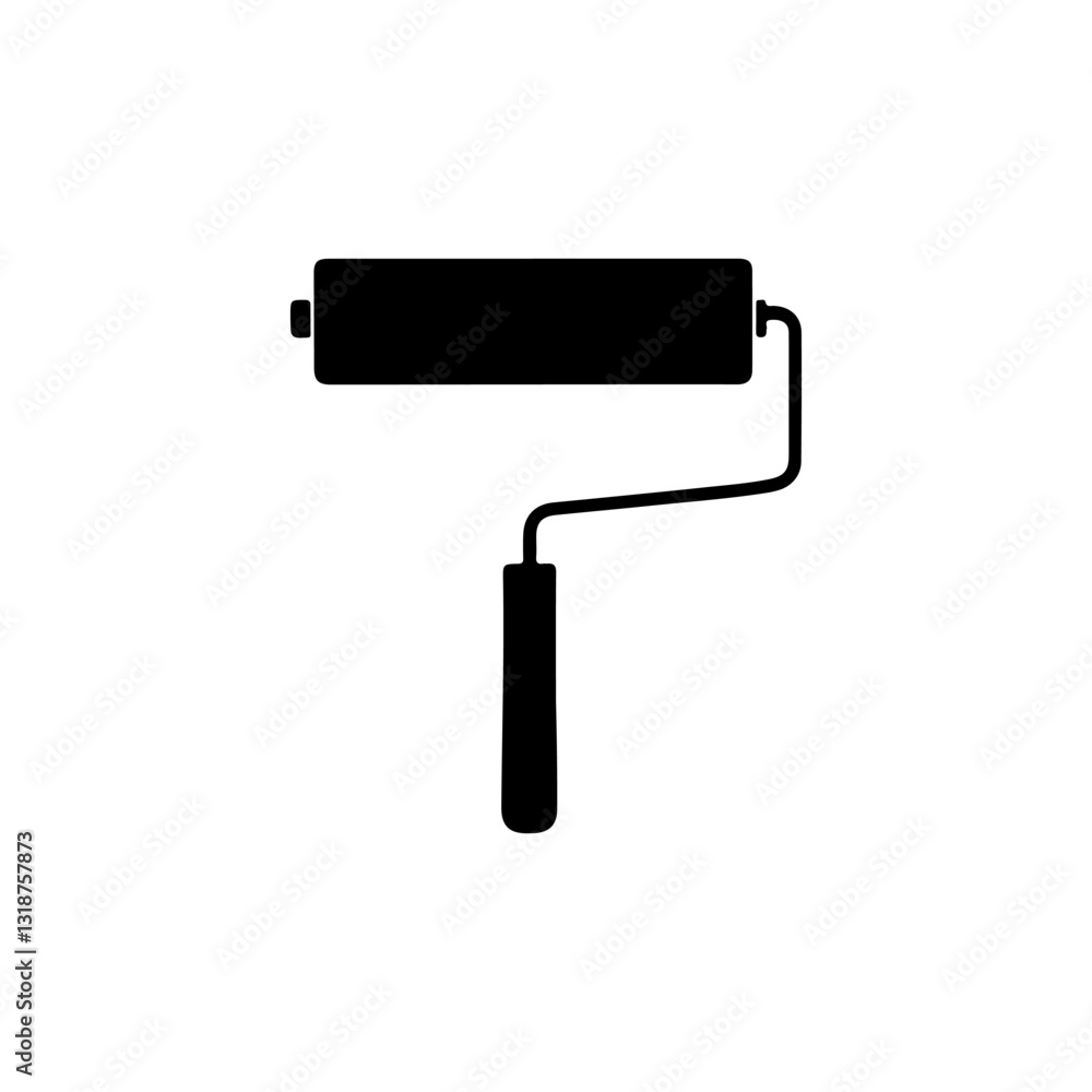 Black Long paint roller bottle sweater silhouette vector illustration on white background
Black Long paint roller bottle sweater silhouette vector illustration on white background