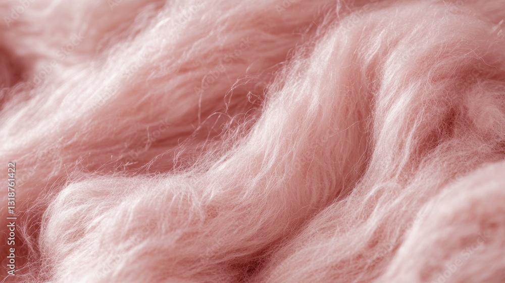 Obraz premium Subtle rose fleece texture macro detail 