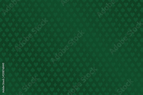 Dark green vector casino background with card signs.