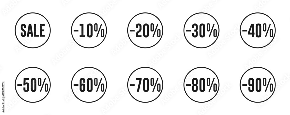 Obraz premium sale discount tag and label