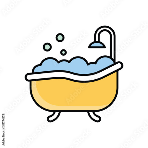 Bathtub Vector icon