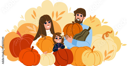 hayride pumpkin patch festival vector