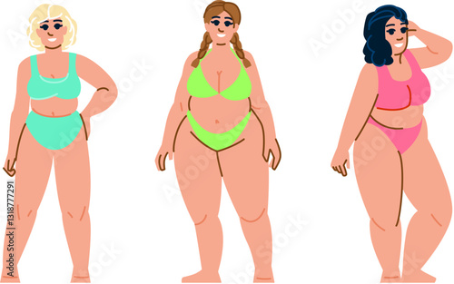 panties plus size woman underwear vector