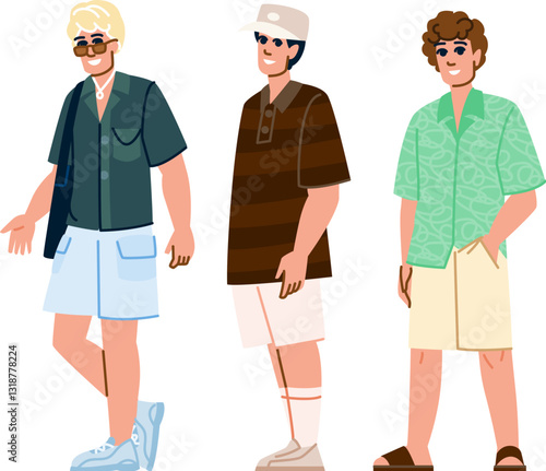 t man summer fashion vector