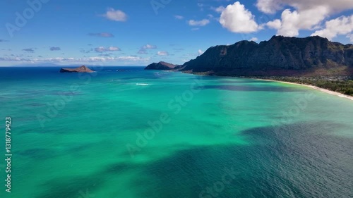 Clear Day in Waimanalo with Molokai and Maui in the background
