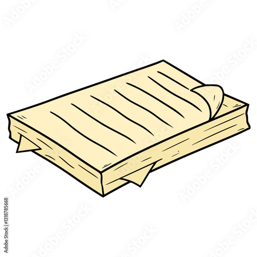 bunch of papers illustration hand drawn isolated vector