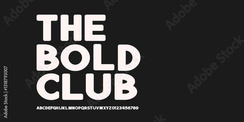 Modern Bold Font,Strong Typography urban style alphabet,uppercase and number, design for logo ,sport,fashion,technology,movie. vector illustration