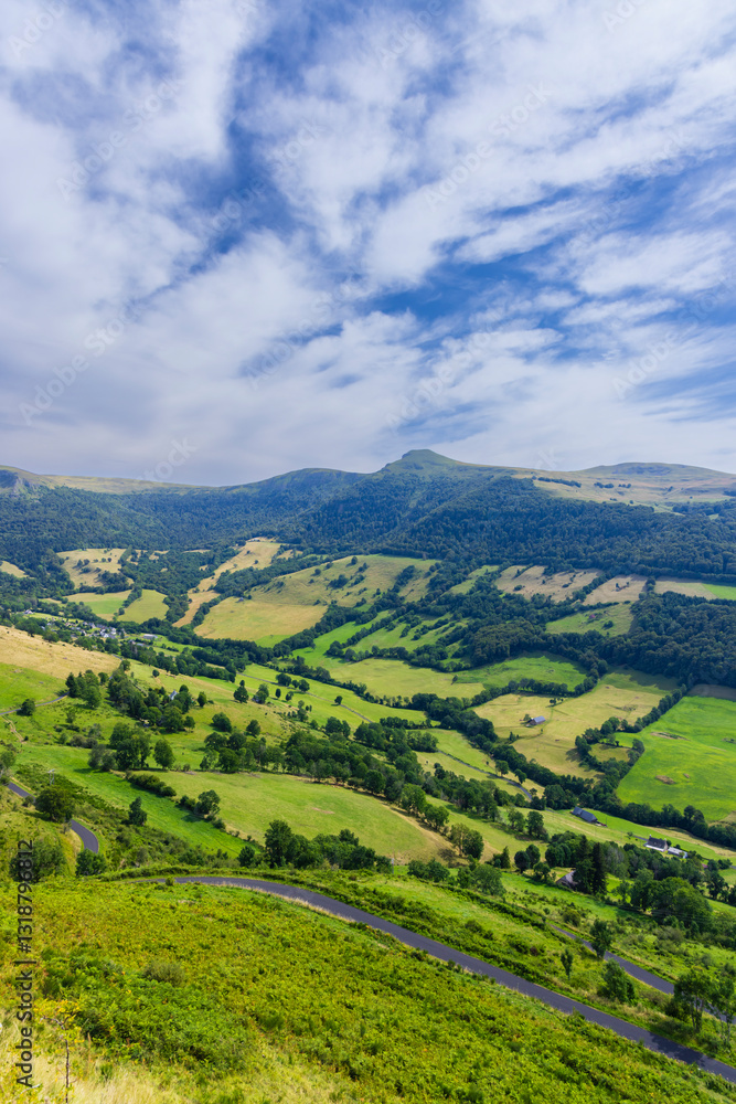 Landscape near Puy Mary, Cantal, Auvergne-Rhone-Alpes region, France