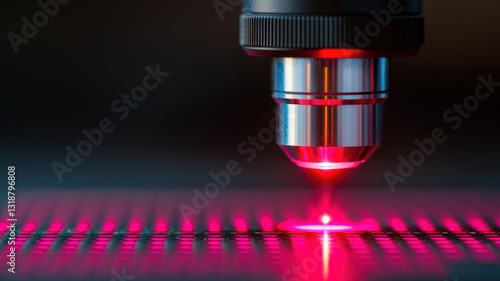 Advanced Laser Optics Research Setup with Detailed Focus and Equipment Display
