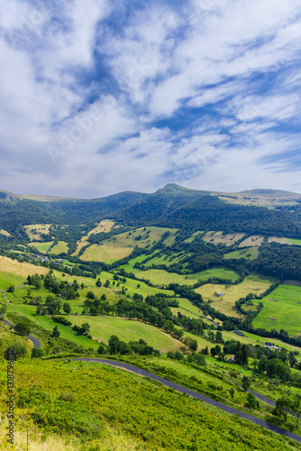 Obraz na płótnie Landscape near Puy Mary, Cantal, Auvergne-Rhone-Alpes region, France w salonie