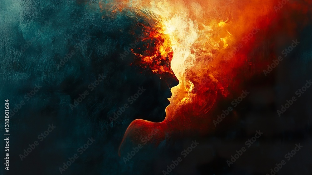 Fiery Passion: An Abstract Expression of the Human Spirit Fiery Passion: An Abstract Expression of the Human Spirit